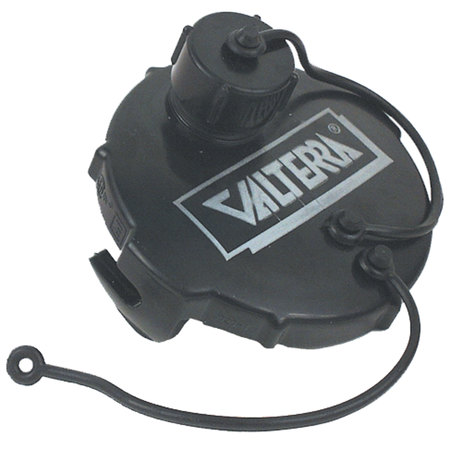 VALTERRA Valterra T1020-1 Waste Valve Cap - 3" with Capped 3/4" GHT, Black, Bulk T1020-1